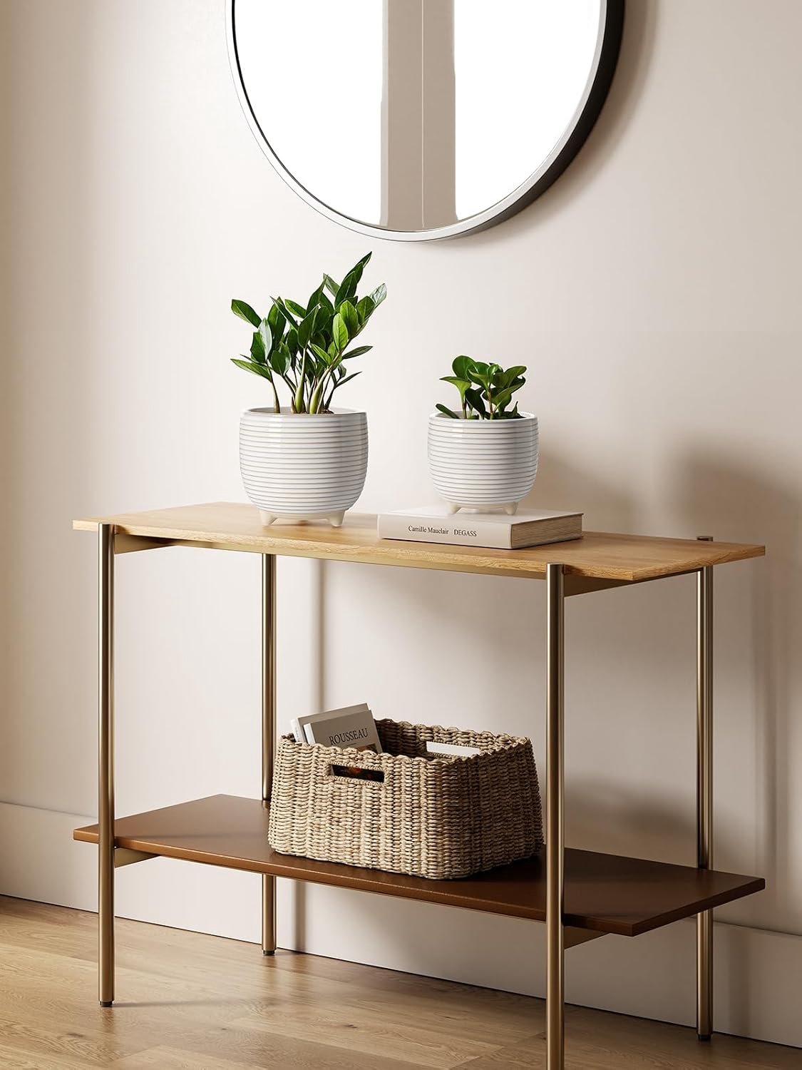 Keramische Bloempotten op Poten Set van 2, 12,5 en 16 cm, met Afwateringsgat, voor Tafel, Plank en Thuis Kantoor — cadeau in Wonen & Interieur - foto 3