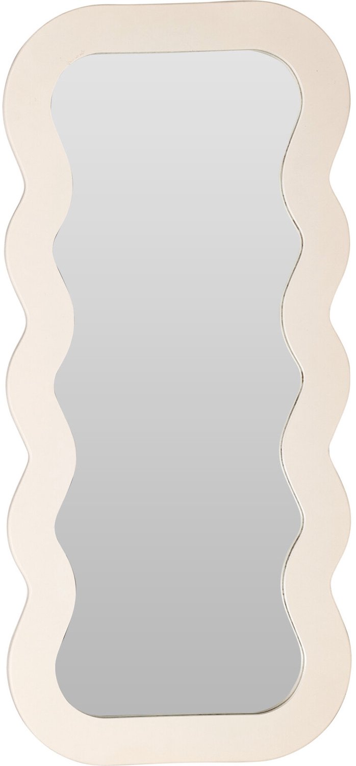 Home & Styling Collection Home Styling Collection - Decoratieve spiegel in golvende lijst, 37 x 80 cm - crème