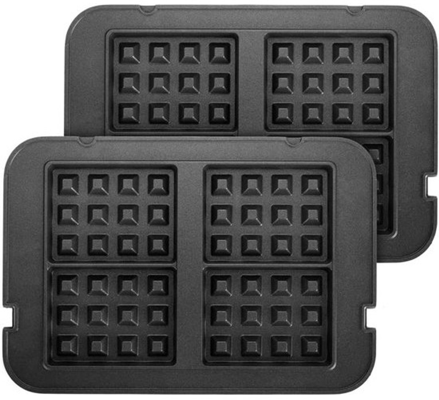 Verwisselbare Wafelplaten voor Contact- en Tafelgrill - 4 Belgische Wafels