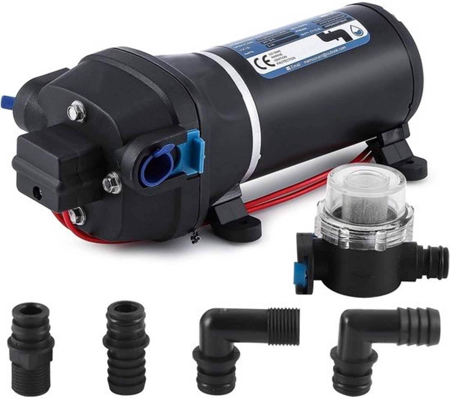 Automatische waterpomp - Zelfaanzuigende pomp - Booster voor watersystemen - Automatische start/stop - 17 L/min - Zwart