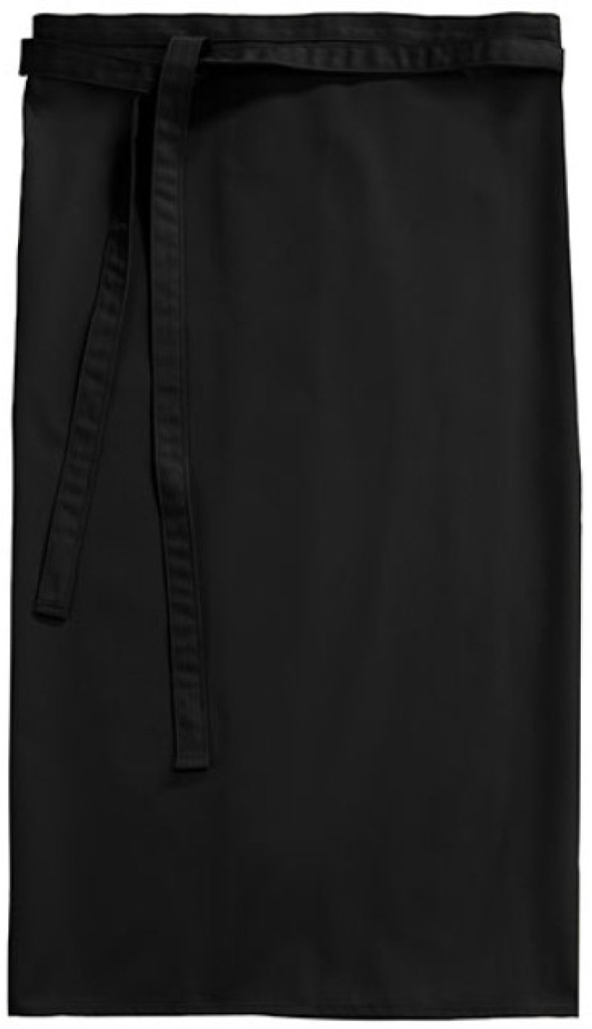 CG Workwear Bistro Apron Roma 80 GreeNature CGW0122 - Black - 80 x 100 cm