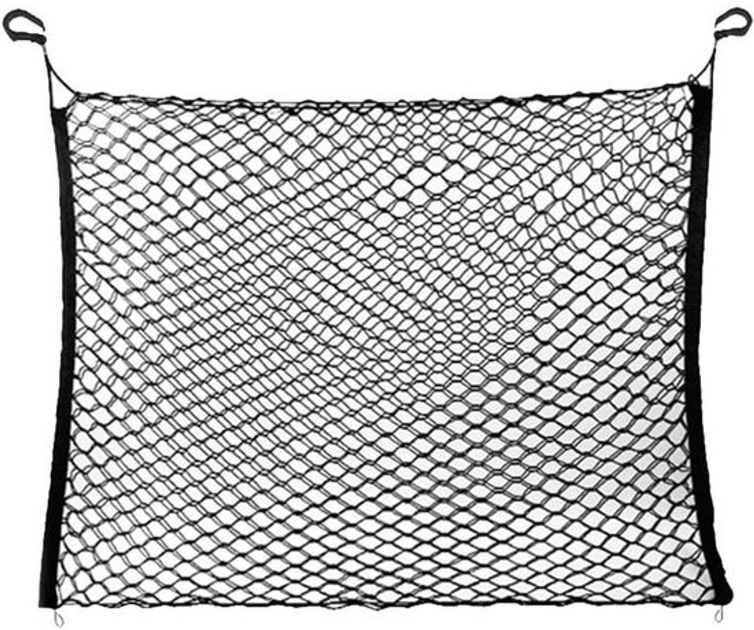 Hondenrek auto - Autonet voor honden - Veilig rijden - Elastisch dubbellaags - 120 x 90 cm - Zwart