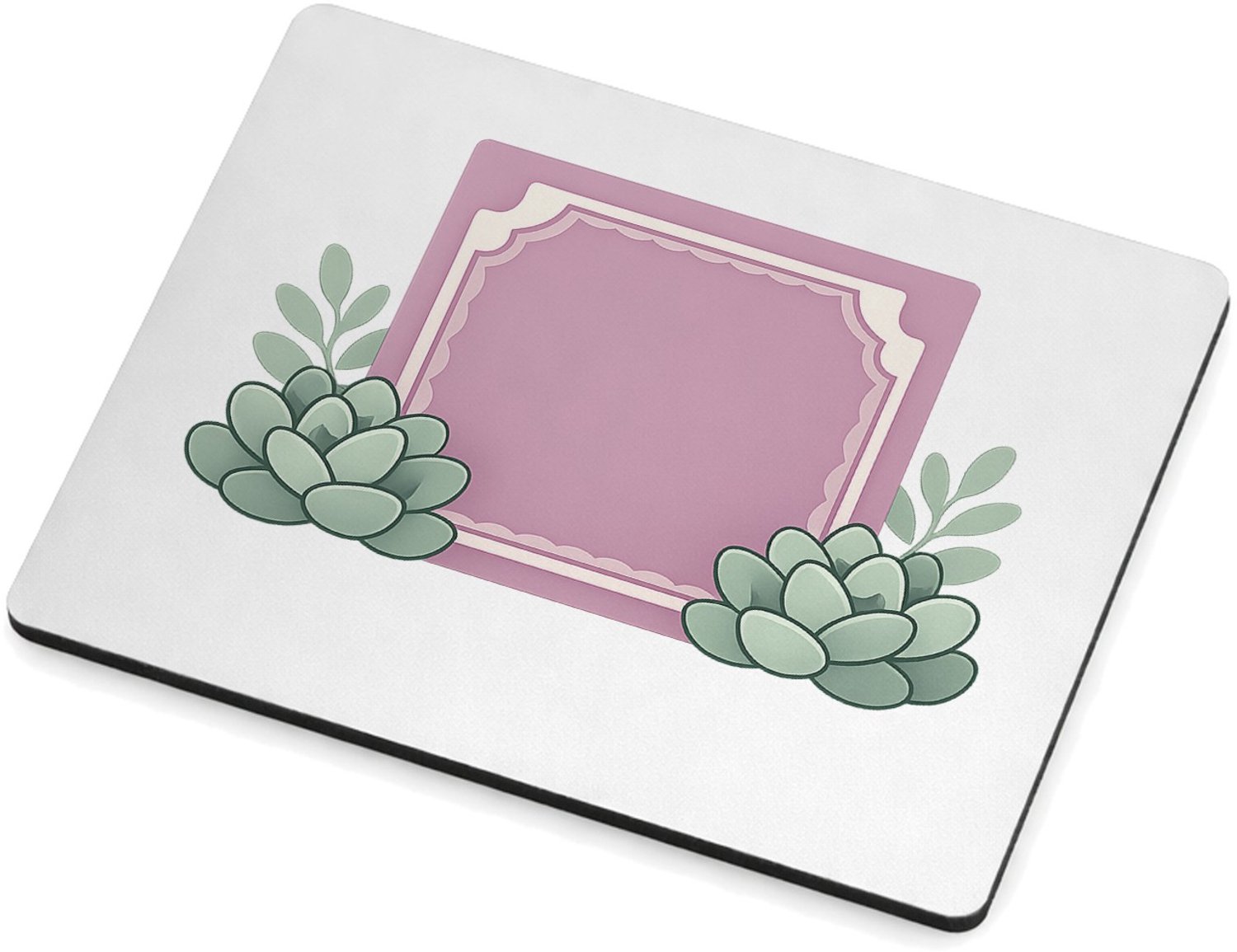 Mr Cadeautjes MDF magnetische fotolijst 9 x 7 - design Een ronde plantenhanger met speelse quote en zachte pastelbl | cadeau Wit