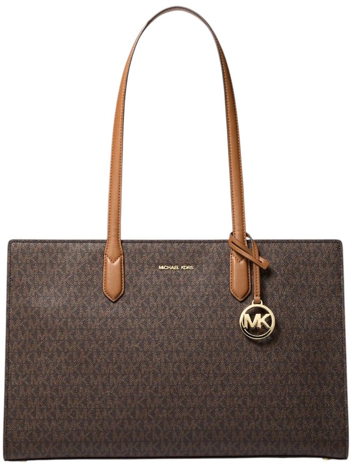 Michael Kors Scarlett - Shopper - Gecoat canvas - Ritssluiting - Beschermvoetjes onder de bodem