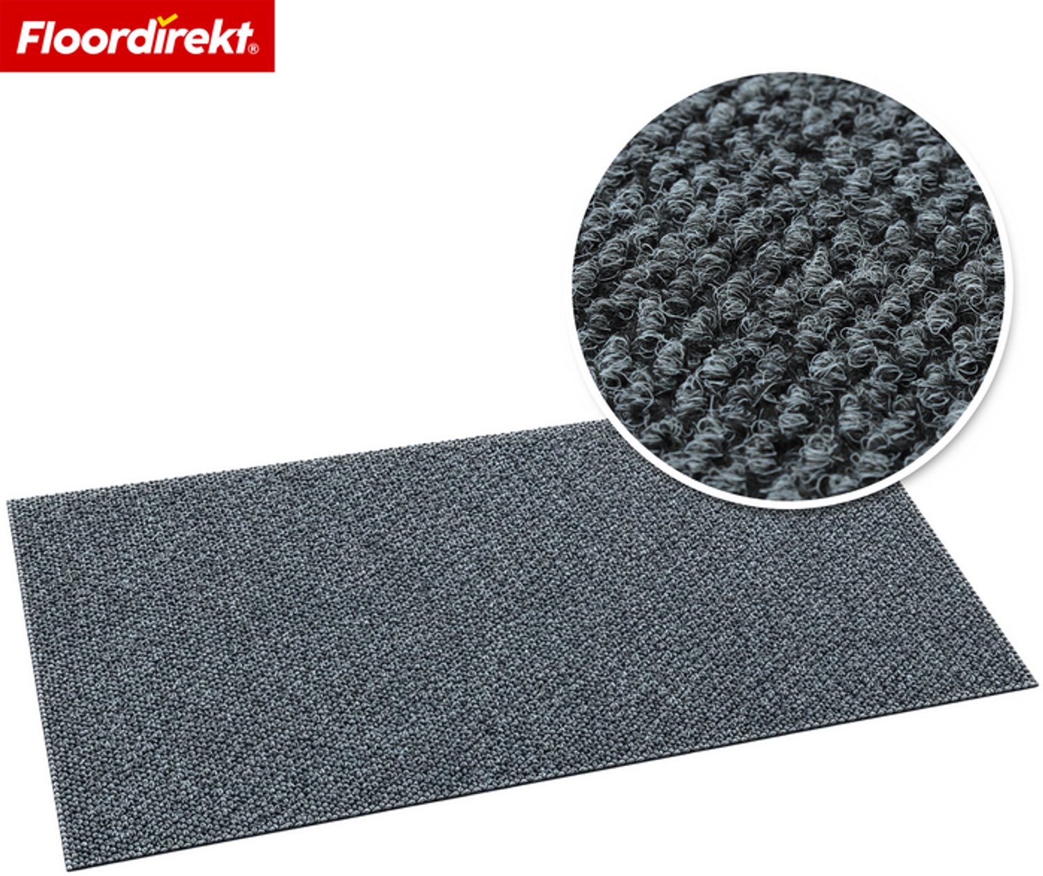 Floordirekt Hong Kong Pro Schoonloopmat - Antislip - Grijs - 120 x 150 cm
