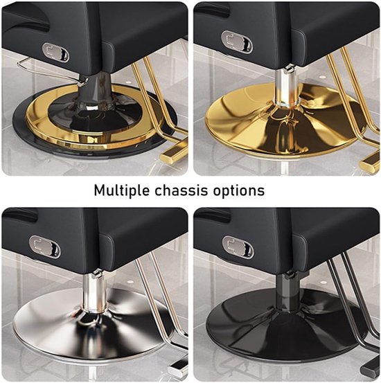 Professionele Verstelbare Kappersstoel Verona 360° Draaibaar met Hydraulische Hoogteverstelling, Kantelbare Rugleuning 90-135°, Comfortabele Armleuningen en Stevig Stalen Frame voor Kapsalon, Barbershop, Beautysalon en Thuisgebruik — afbeelding 5