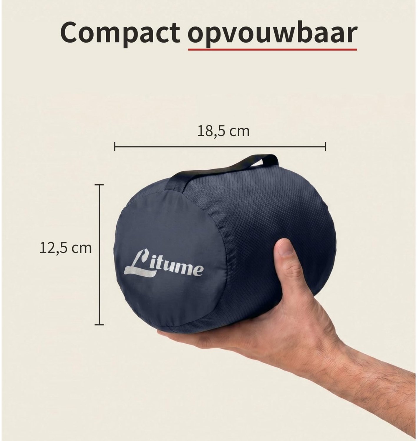 Duraxl Reisdeken - Lichtgewicht - Ademend - 170 x 122 cm Grijs