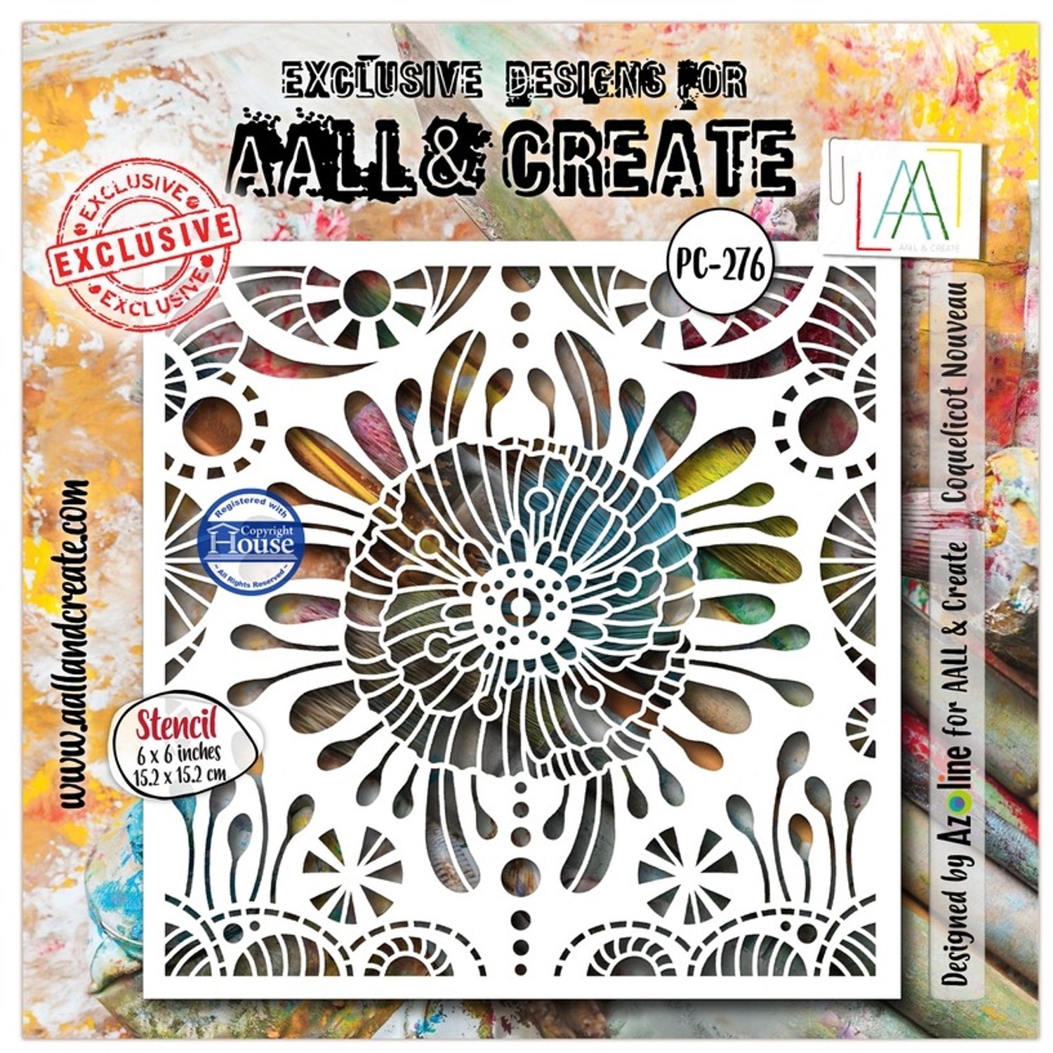Aall & Create stencil - Coquelicot nouveau