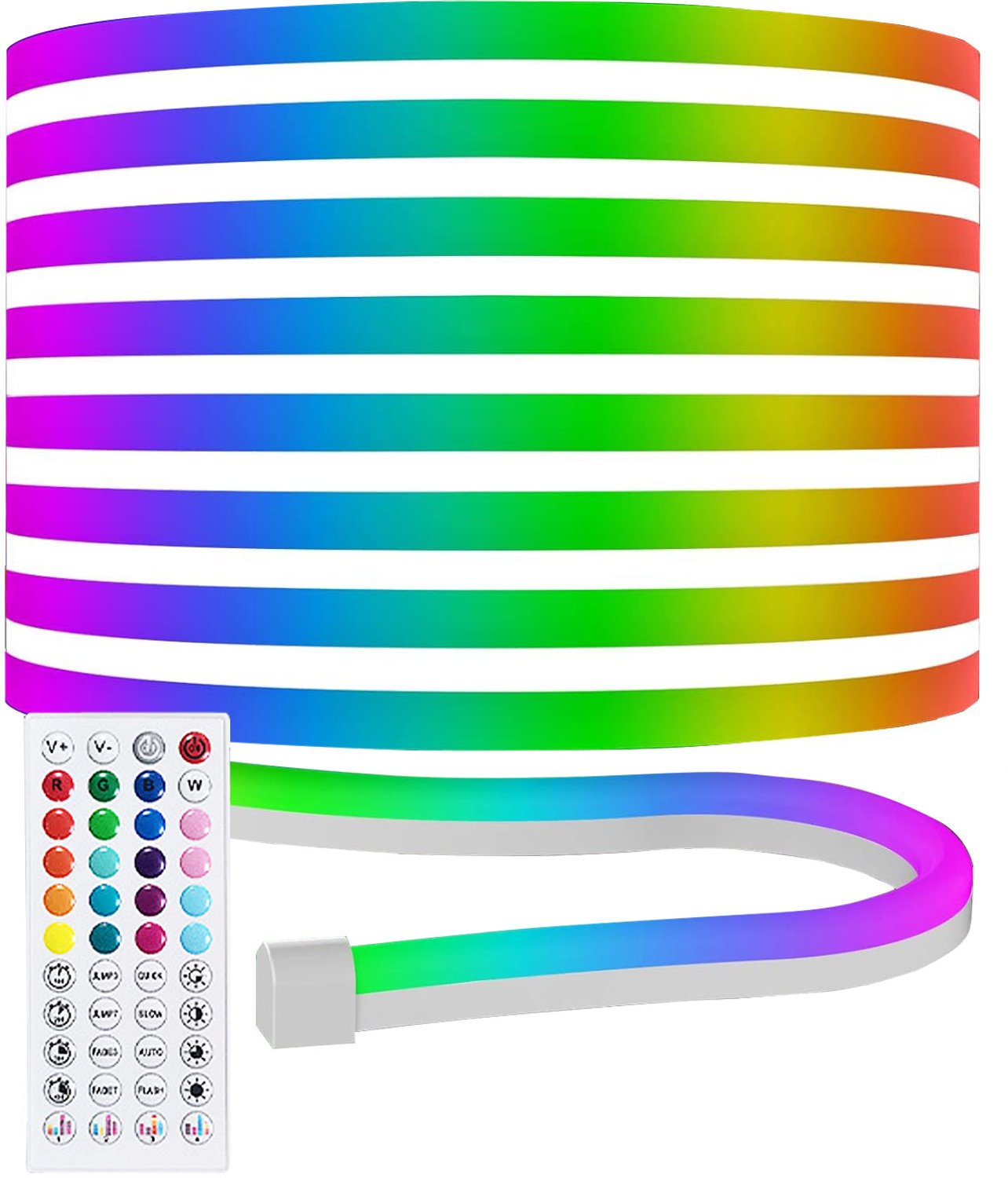 RGB LED-lichtstrip 15 m - Flexibel, muzieksynchronisatie, app en afstandsbediening