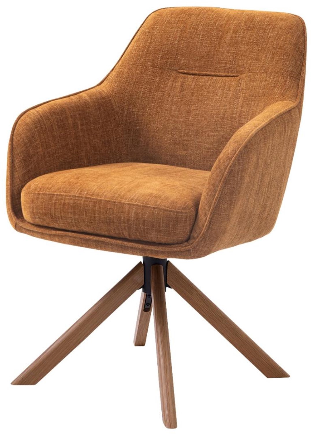 Nordic Home Ellis armstoel stof - roestbruin