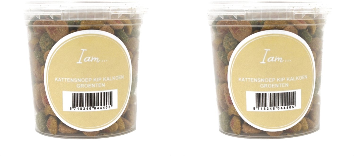 I AM Kattensnoepjes Kip & Kalkoen – 2 x 70 gram – Voordeelset