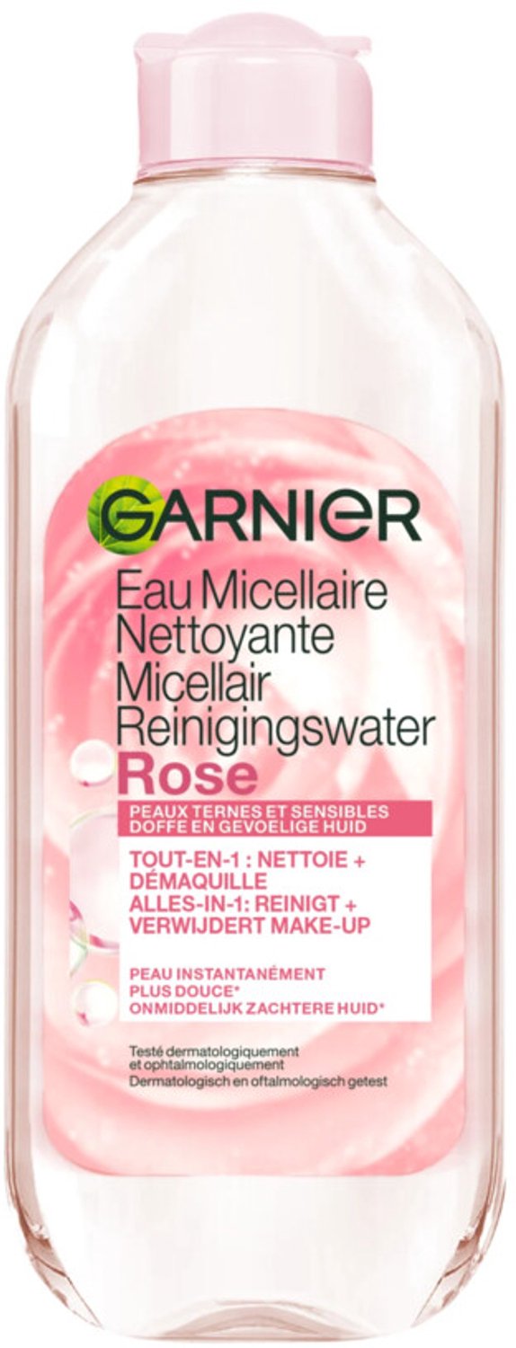 Garnier Skinactive Face Micellair Reinigingswater Met Rozenwater - voor de doffe & gevoelige hudi - 6 x 400ml - Voordeelverpakking