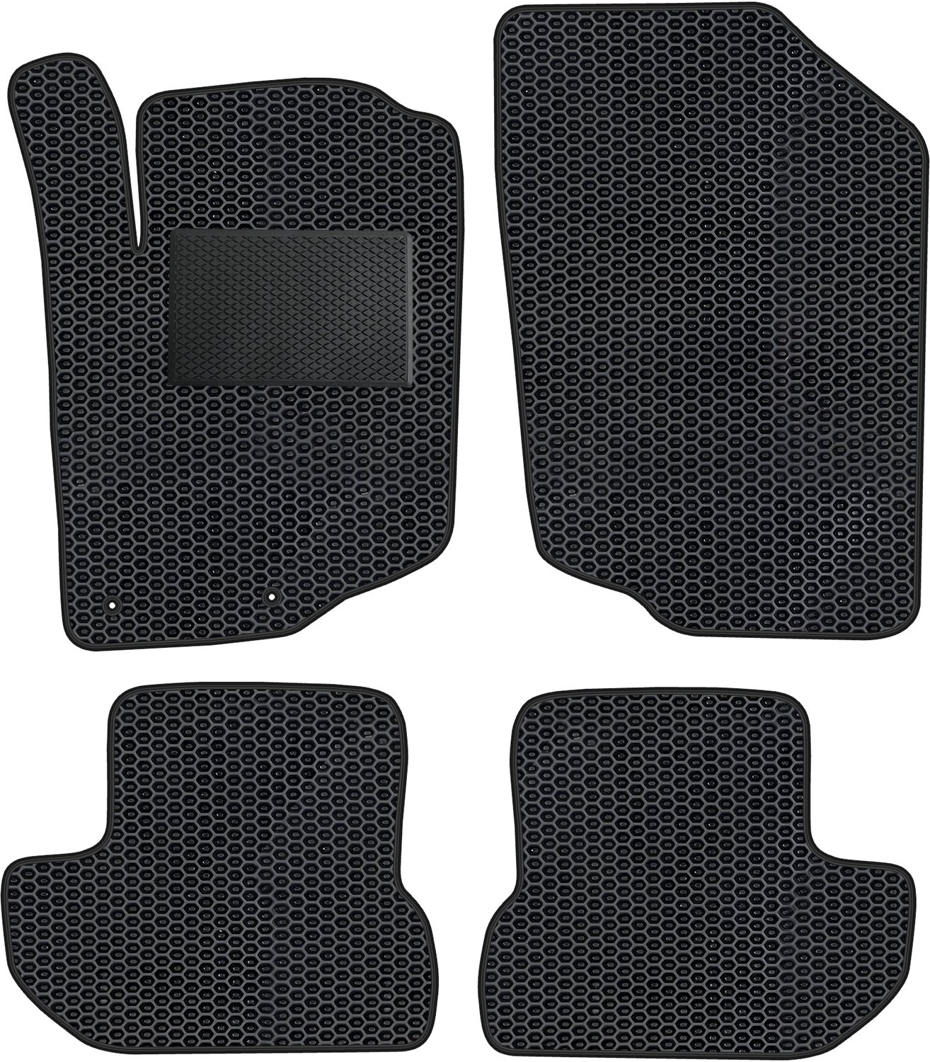 PE003_EVA_POD - Auto Vloermatten Set - EVA - Geschikt voor Peugeot 207 CC 2007-2012 - Met Extra Versteviging