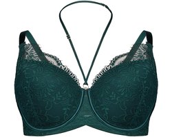 Esotiq Cheer - Voorgevormde beha - Zeegroen - Kant - Sierbandjes