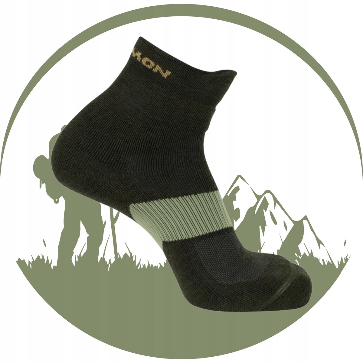 Salomon X Ultra Quarter Merino Wandelsokken Dames Groen