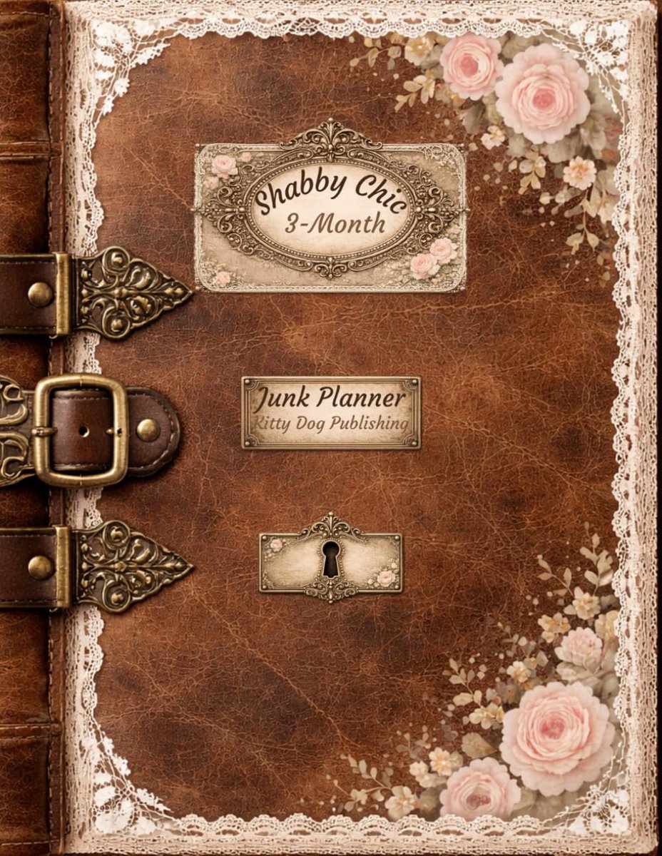 Shabby Chic 3-Month Junk Planner: Vintage Paper Ephemera For A Calendar - ShopVlot