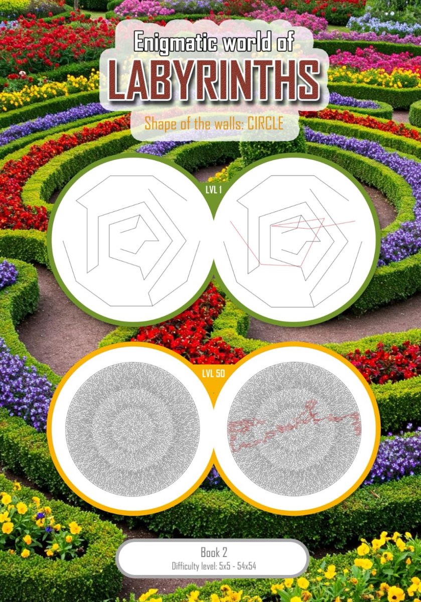 Enigmatic world of labyrinths: Shape of the walls: CIRCLE - ShopVlot