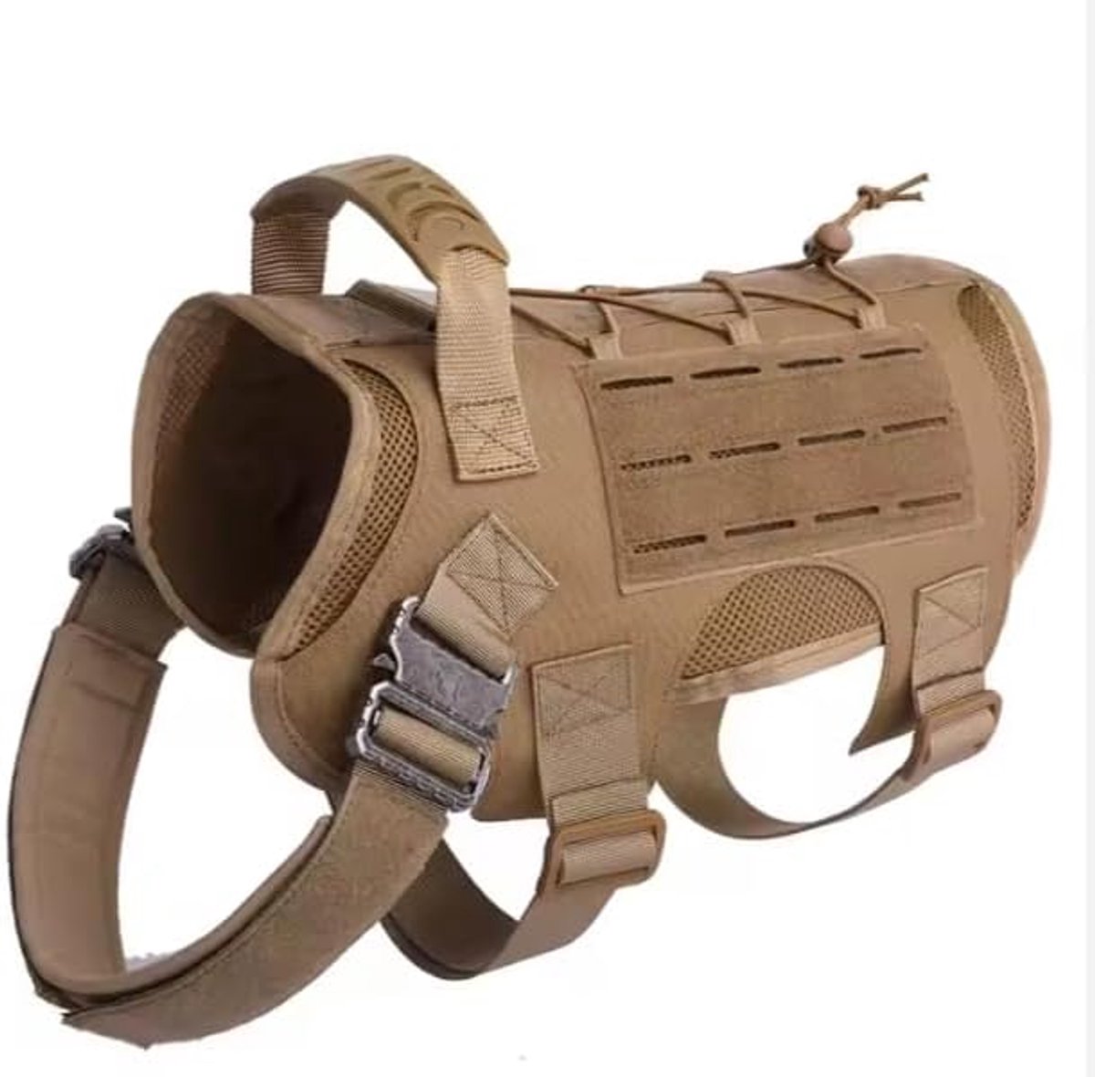 Hondenharnas, anti-tractie veiligheidsgordel, ideaal voor Franse Bulldog, grote honden, hondenCopenhagen militaire stijl, anti-val, absoluut comfort voor rustige wandelingen