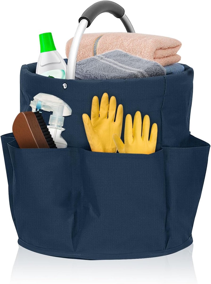 Allecto - Cleaning Agent Organiser - Multifunctioneel - Handige opbergtas - Khaki - Opbergmand - Perfect voor boodschappen en thuisorganisatie - Ru...