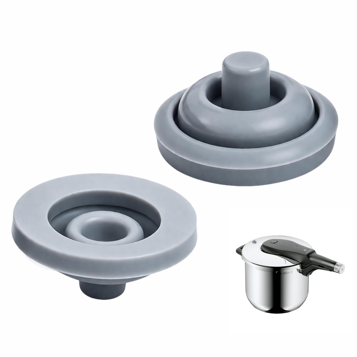 2 stuks snelkookpannen, reserveonderdelen, siliconen afdichting, compatibel met Perfect Plus-serie, snelkookpan - ShopVlot