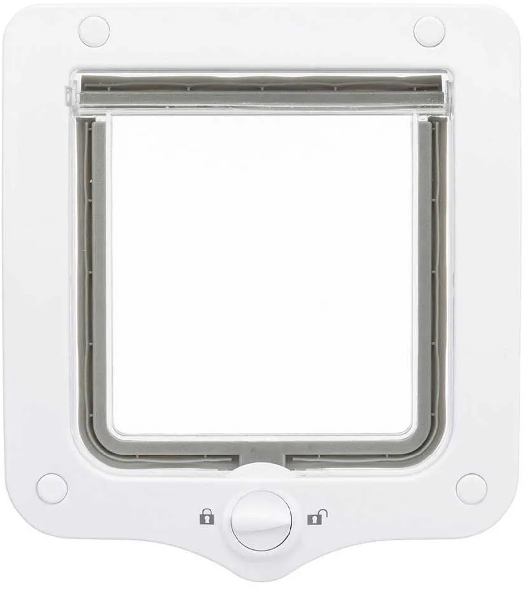 Bol.com Trixie 2-weg huisdierluik wit 20x22 cm aanbieding