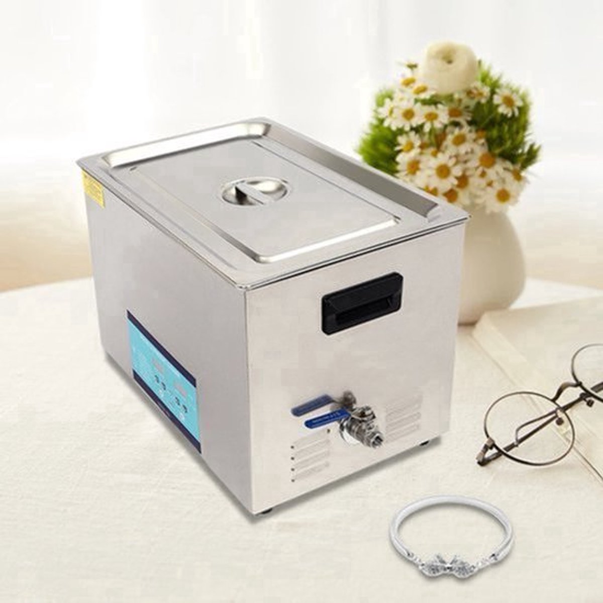 Ultrasoonreiniger – Ultrasoon Reinigingsapparaat – Ultrasoon Wasbakje – Ultrasone Schoonmaker – RVS Tank 30 Liter – 28/40 kHz Frequencies