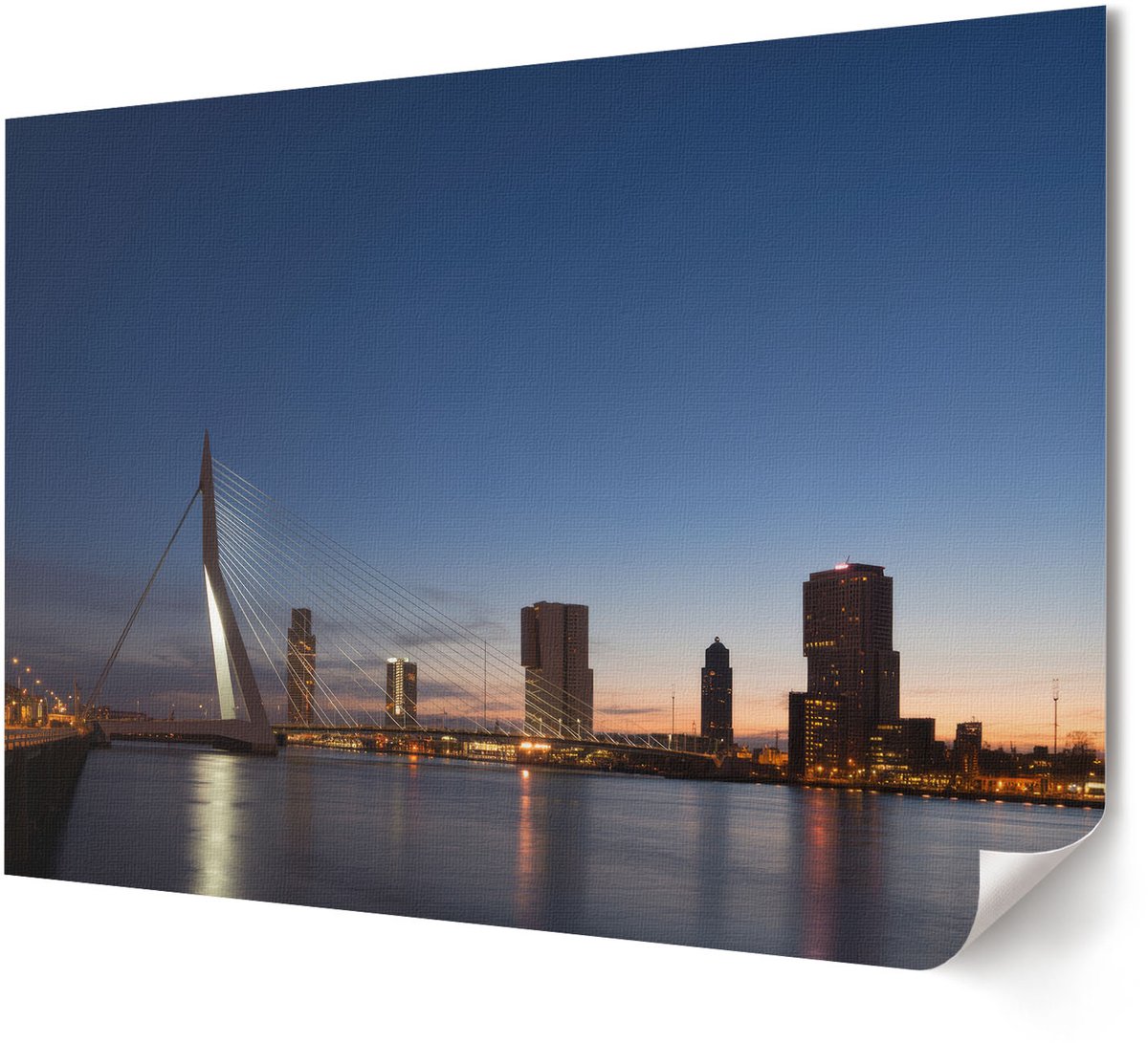 Coloray Polycanvas Wandposter - Stedelijke Energie, Schilderen - A4 - Grijs Poster - Rechthoek - Wandkunstwerk - Woonkamer, Slaapkamer, Kantoor - Modern
