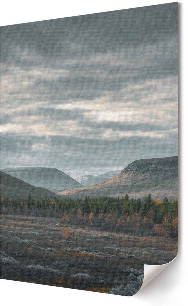 Coloray Polycanvas Wandposter - Slapende Hond, Zwart-wit - A3 - Zwart-wit Kunst - Rechthoek - Wandkunstwerk - Slaapkamer - Glamour