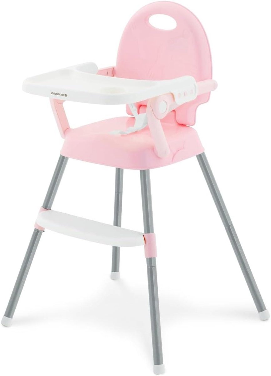 Baby Kinderstoel - Inklapbare Stoel - Veilig Eten - 3-in-1 Design - Tot 36 Maanden - Roze