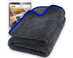 Airlab Auto Drooghanddoek met Gedraaide Lus Extra Groot 90x60cm, Dubbelzijdige Wonder Doek Badkamerdouche Doeken XXL - ShopVlot