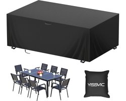 YISSVIC Beschermhoes voor buiten, 213 x 132 x 74 cm, 420D Oxford, beschermhoes voor tuintafel, afdekzeil, waterdicht - ShopVlot
