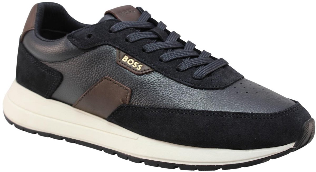 Hugo Boss - Schoenen - Donkerblauw - Heren - Maat 44 -
