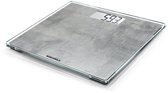 Soehnle personenweegschaal digitaal Style Sense Compact 300 - Betonlook - tot 180 kg - incl. batterijen