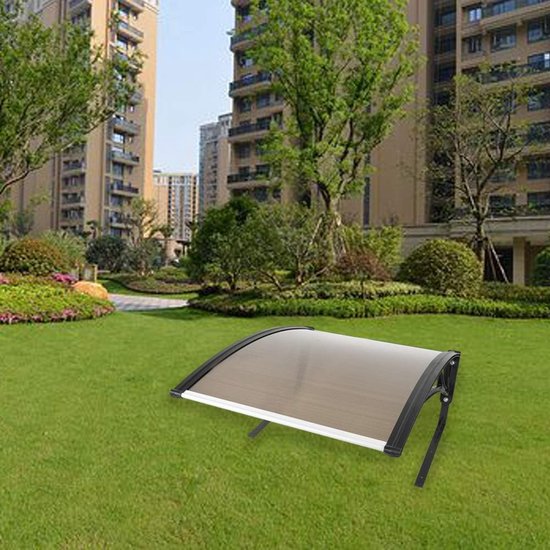 Carport voor robotmaaier, bescherming tegen regen, hagel en uv-stralen, 78 x 100 x 50 cm (bruin) — afbeelding 2