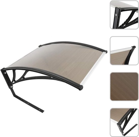 Carport voor robotmaaier, bescherming tegen regen, hagel en uv-stralen, 78 x 100 x 50 cm (bruin) — afbeelding 3