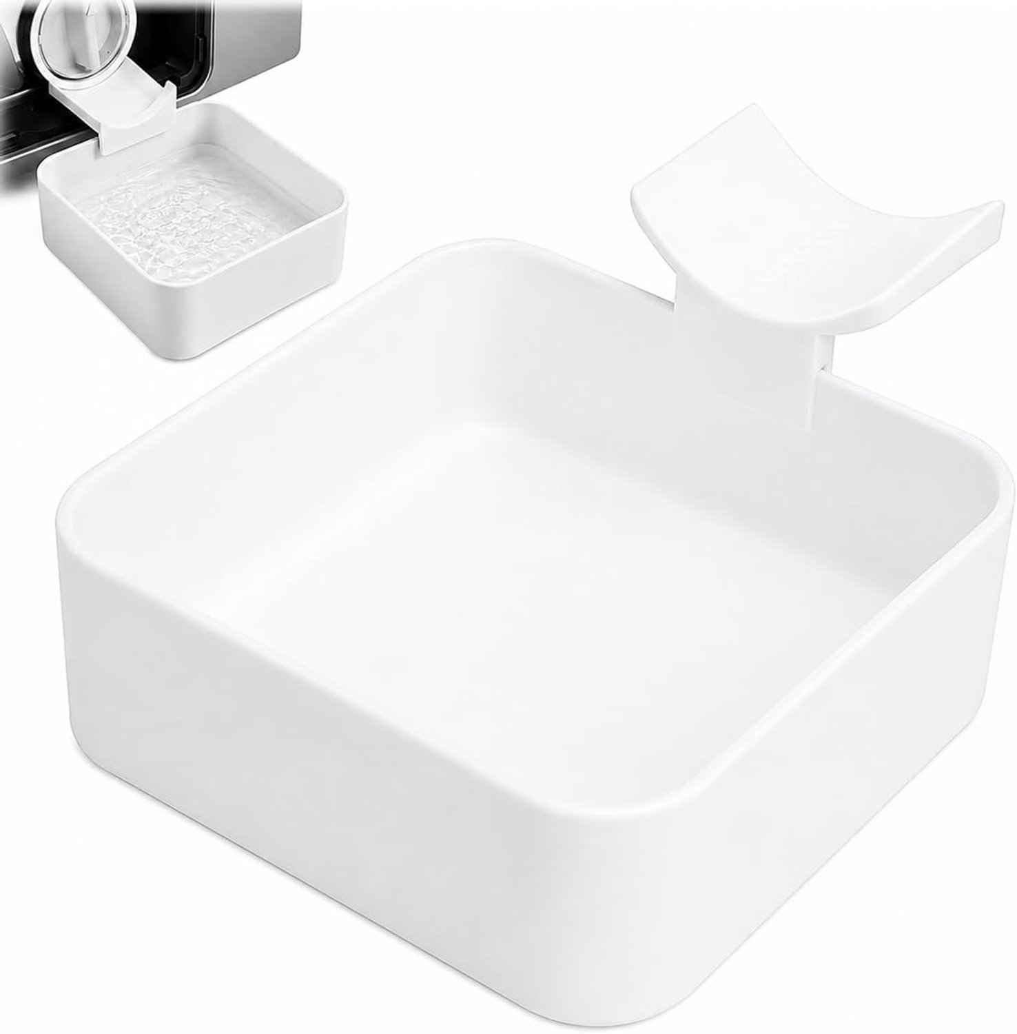 Wasmachine filter opvangbak - Afvoerbak voor wasmachine 16x12x4,5 cm - Wateropvangbak voor wasmachinefilter onderhoud (in OPP-zak)