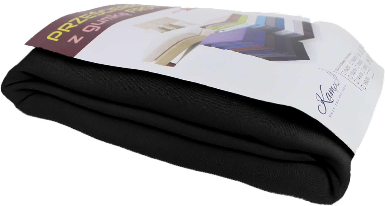 Kam-Pol Jersey Hoeslaken met Elastiek 80x220 cm - Zwart
