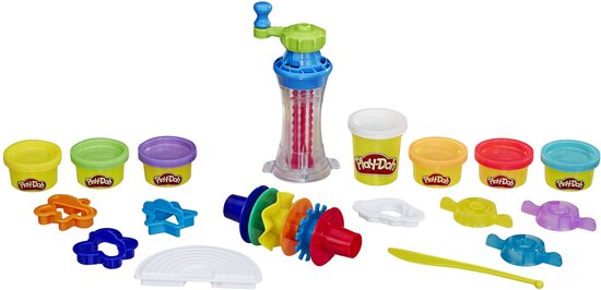 Merkloos Klei Speelset met Regenboog Draaimolen en Mixerset - 8 Kleuren — cadeau in Spellen & Speelgoed - foto 3