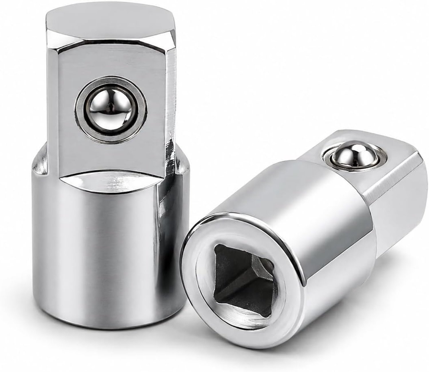 Dopsleuteladapter, bus naar stekker, 2 stuks