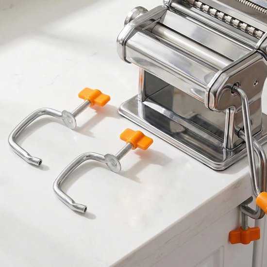 2 Sets Pasta Machine Vervangingsklem met Schroef Universele Handmatige Noedelmaker Stevige Eenvoudig Te Installeren Bevestigingsclip voor Stabiele Pastamachine Werking — afbeelding 4
