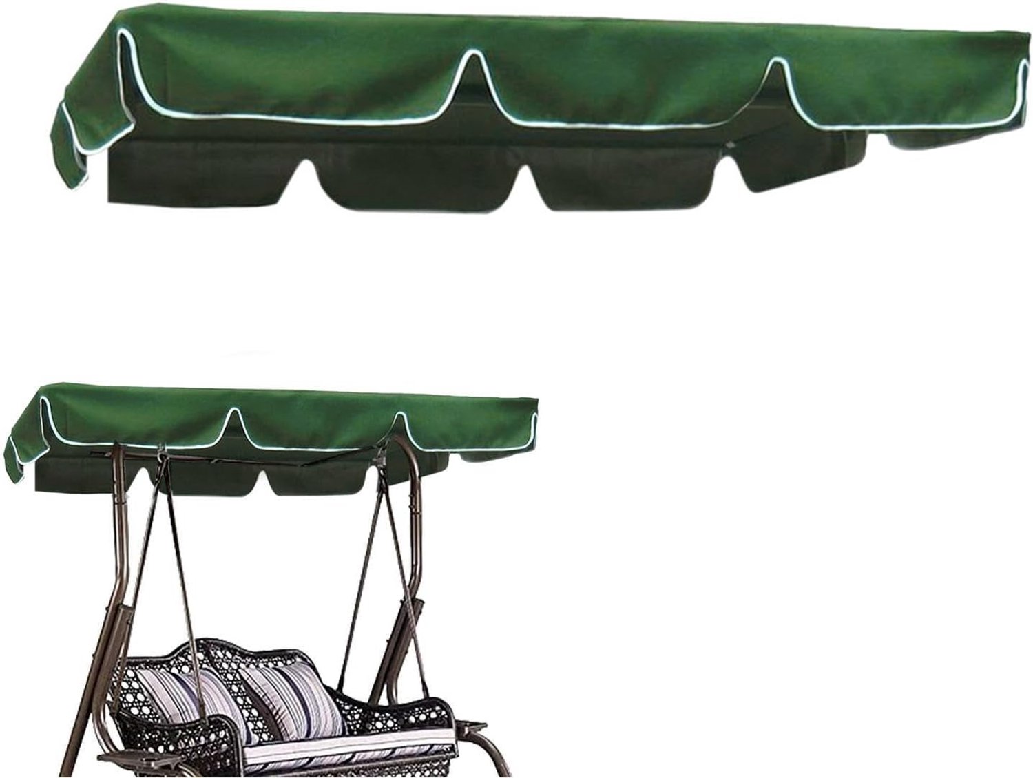 Luifel Vervanging, Waterdichte UV Blok Seat Cover - Swing Canopy Cover - Voor Tuin Dek Speeltuin Achtertuin Tuin Regen Stof Kinderen