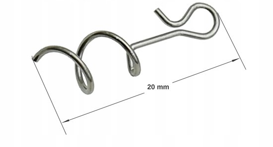 Merkloze Micro Spiral Snap Connector - M (20 mm) - 8 Stuks — afbeelding 3