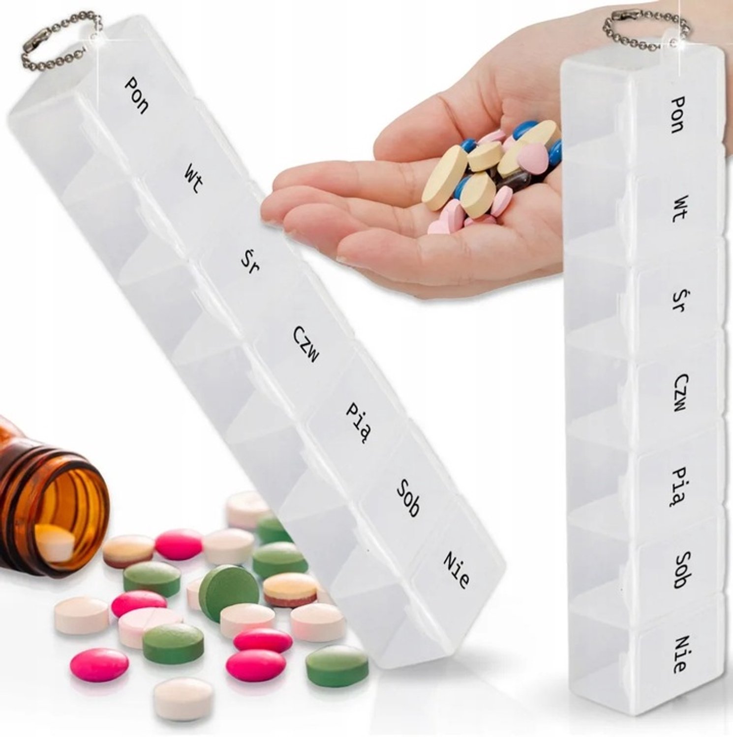 Wekelijkse Pillendoos Organizer - 7 Dagen, 3 Vakjes per Dag