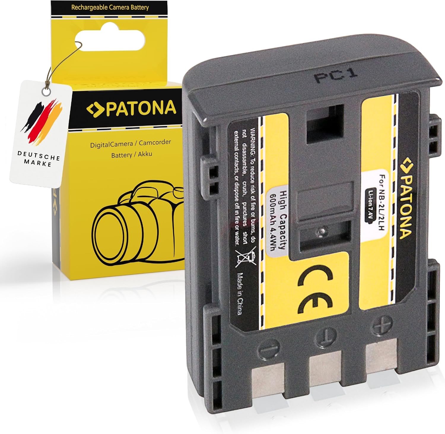 Set - 3in1 Lader met Accu voor Canon NB-2L - 600mAh - Vervangende Accu voor Camera's