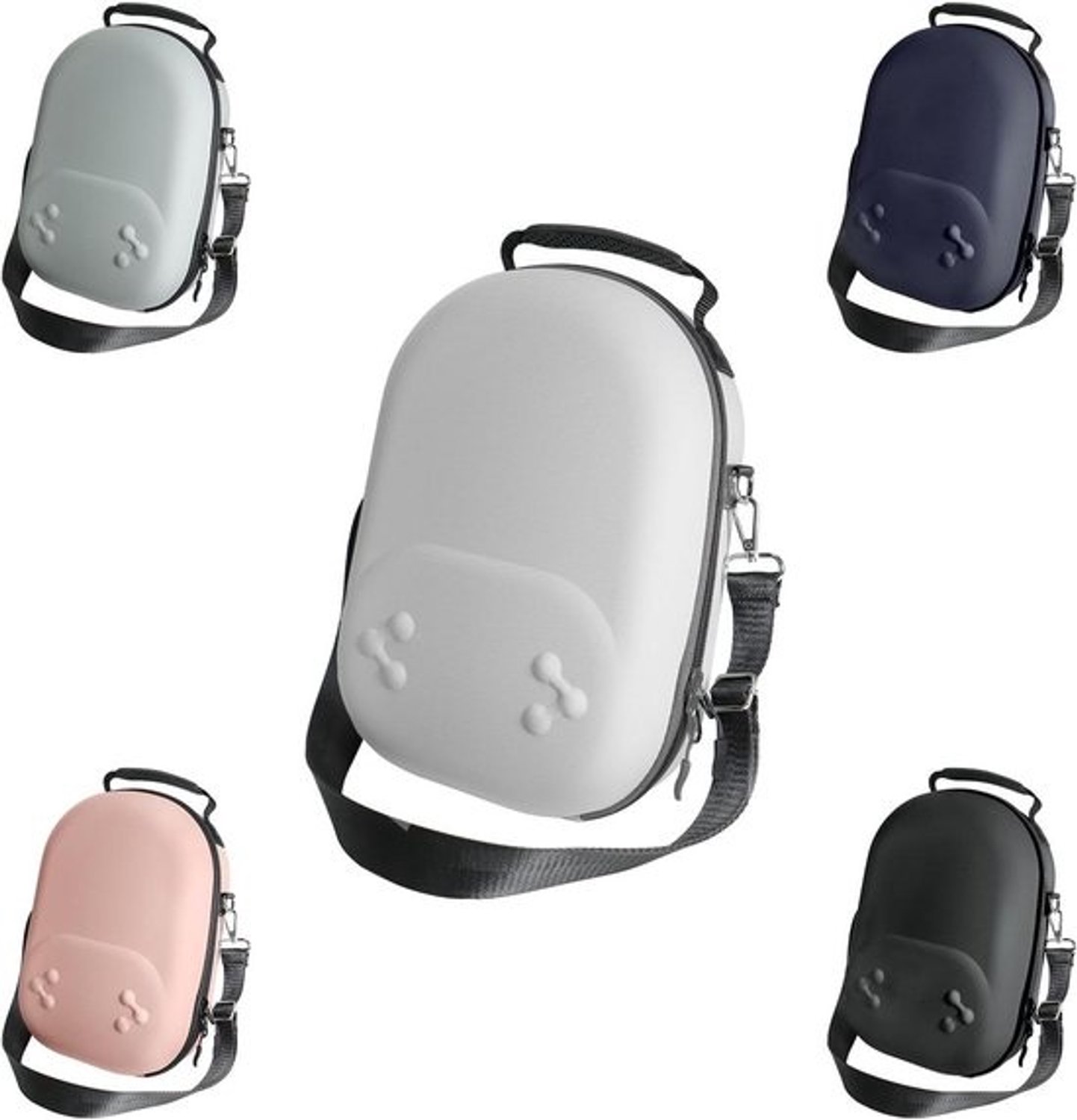 Opbergtas VR Bril - Beschermhoes - Veilig Vervoer - Schokabsorberend Materiaal - 32x23x12.5cm - Grijs