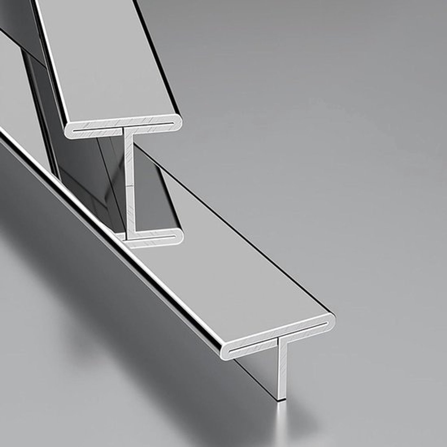 Aluminium T-profiel - Drempelprofiel Vloer - Vloeren Afwerken - Duurzaam Aluminium - 122 cm 2 Stuks - Zilverkleurig
