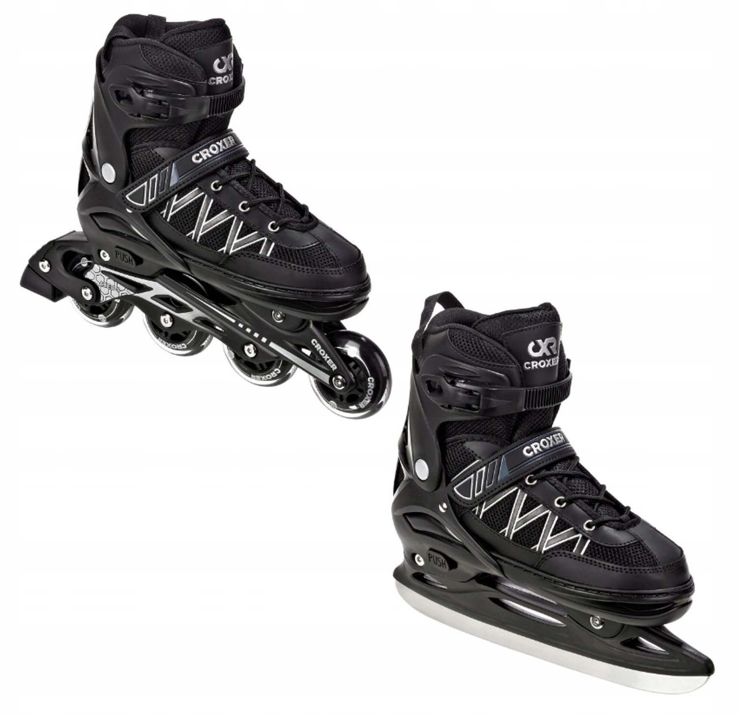 2-in-1 Schaatsen en Skeelers Verstelbaar
