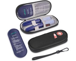 MEDMAX Isothermische tas voor insuline met 2 herbruikbare ijszakken - geïsoleerde draagtas voor insulinepen, medicijnen en diabetici - draagbare water