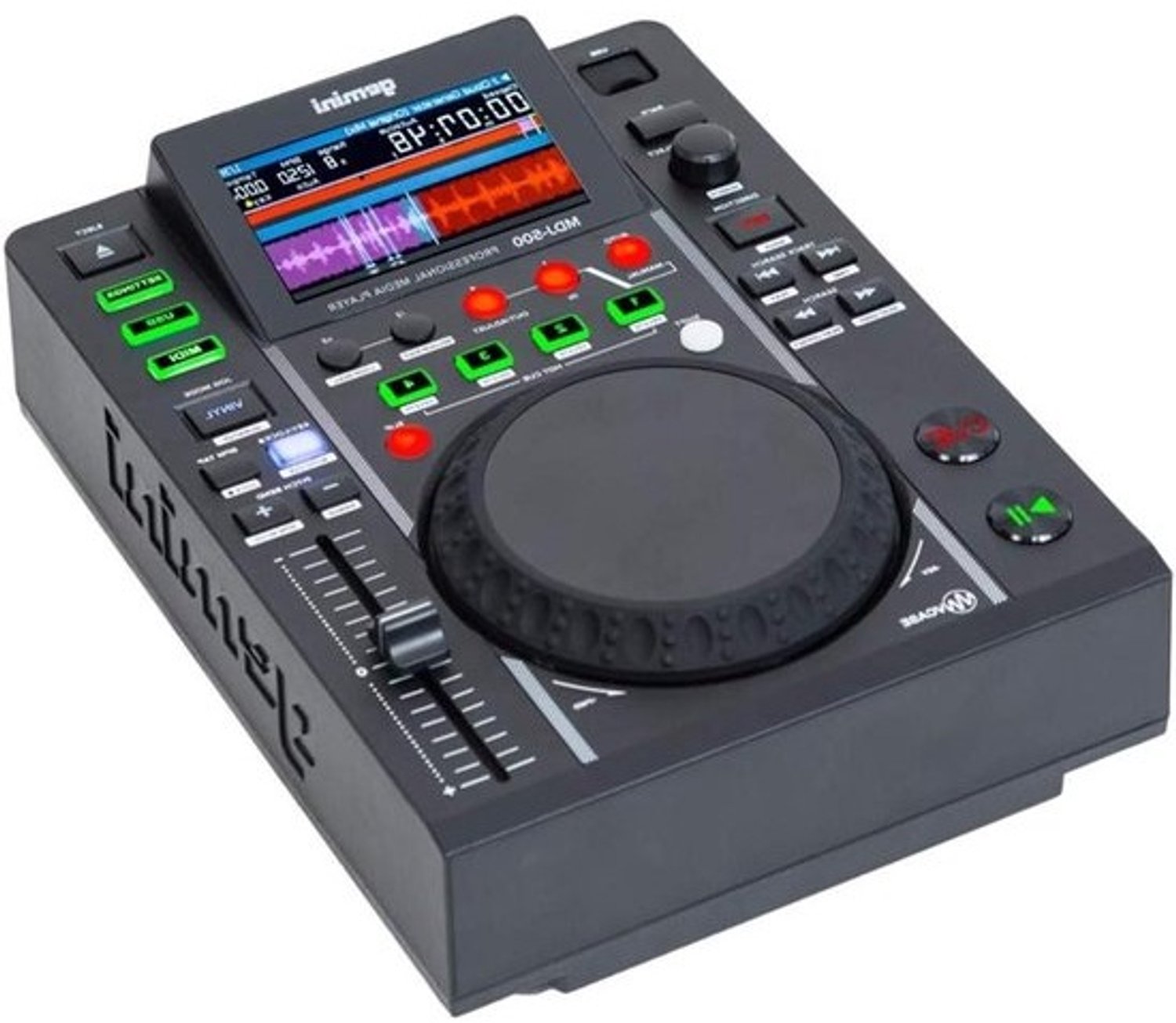 DJ Mediaspeler - CD Speler - Muziek Mixen - Groot Kleurendisplay - 333 x 304 x 114 mm - Zwart