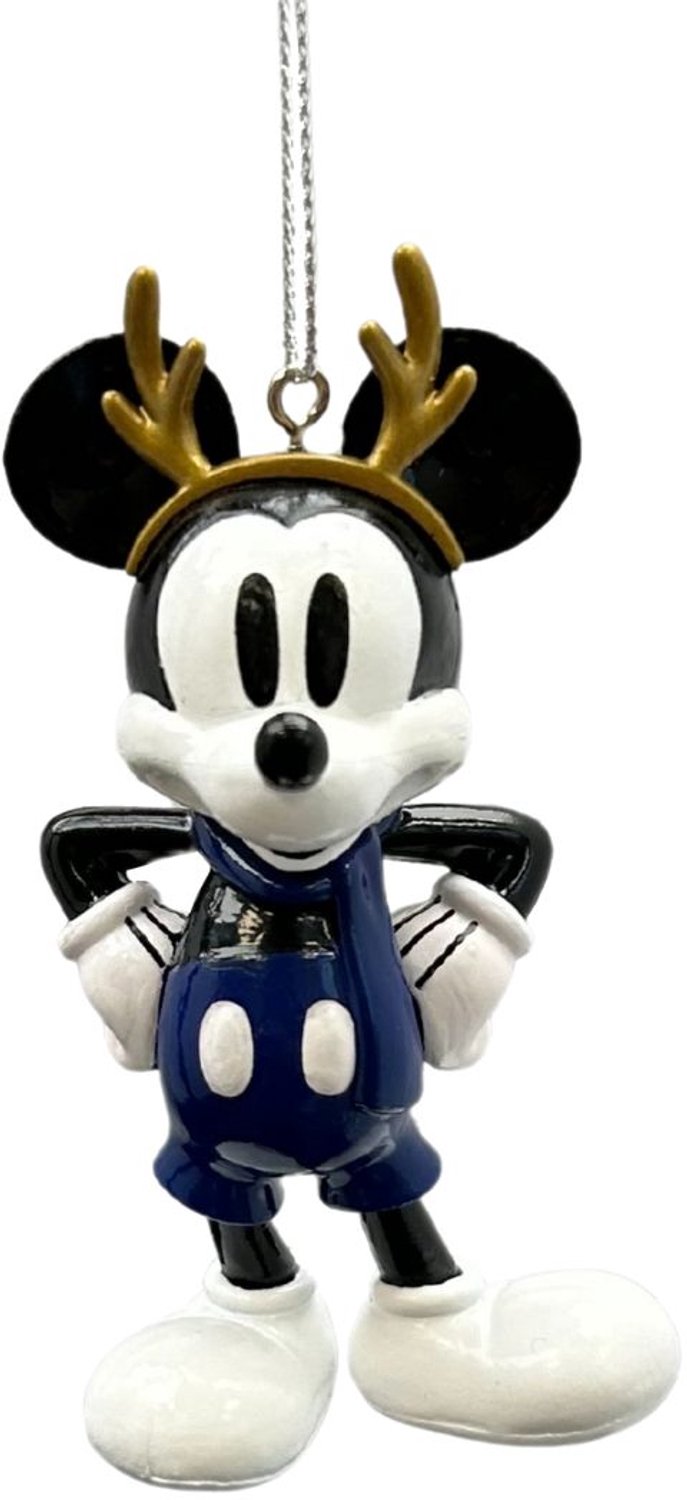 Plastic 3D delftsblauw Mickey 9 cm ornament Disney